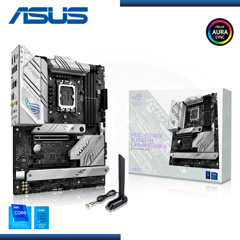 MB ASUS ROG STRIX B760-A GAMING WIFI, LGA1700, B760, DDR5, HDMI, M.2, USB, ATX